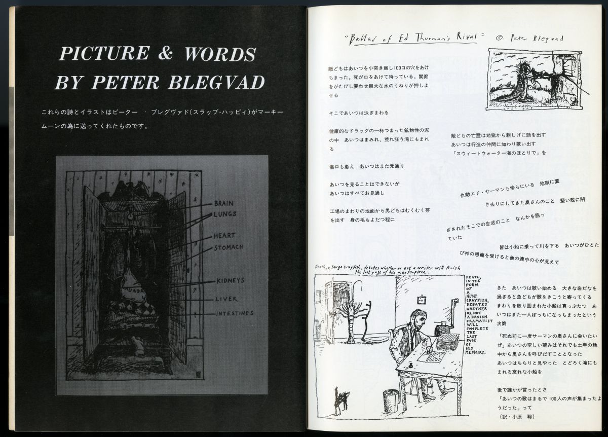 『MARQUEE　MOON』（Vol.7、1982年1月）「PICTURE & WORDS BY PETER BLEGVAD」01